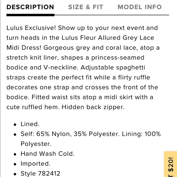 Lulus dress size small - Picture 5 of 6